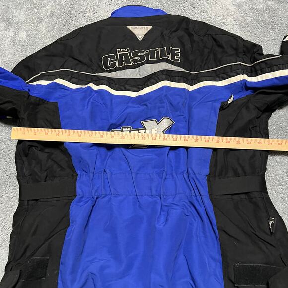 Castle X Winter Coat Mens XL Blue Moto Racing Snowmobile Jacket *** - Picture 5 of 11